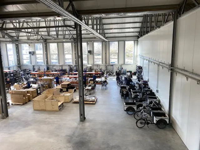 New assembly plant for assembling Royal cargo bikes fully operational